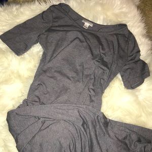 Maxi maternity dress.